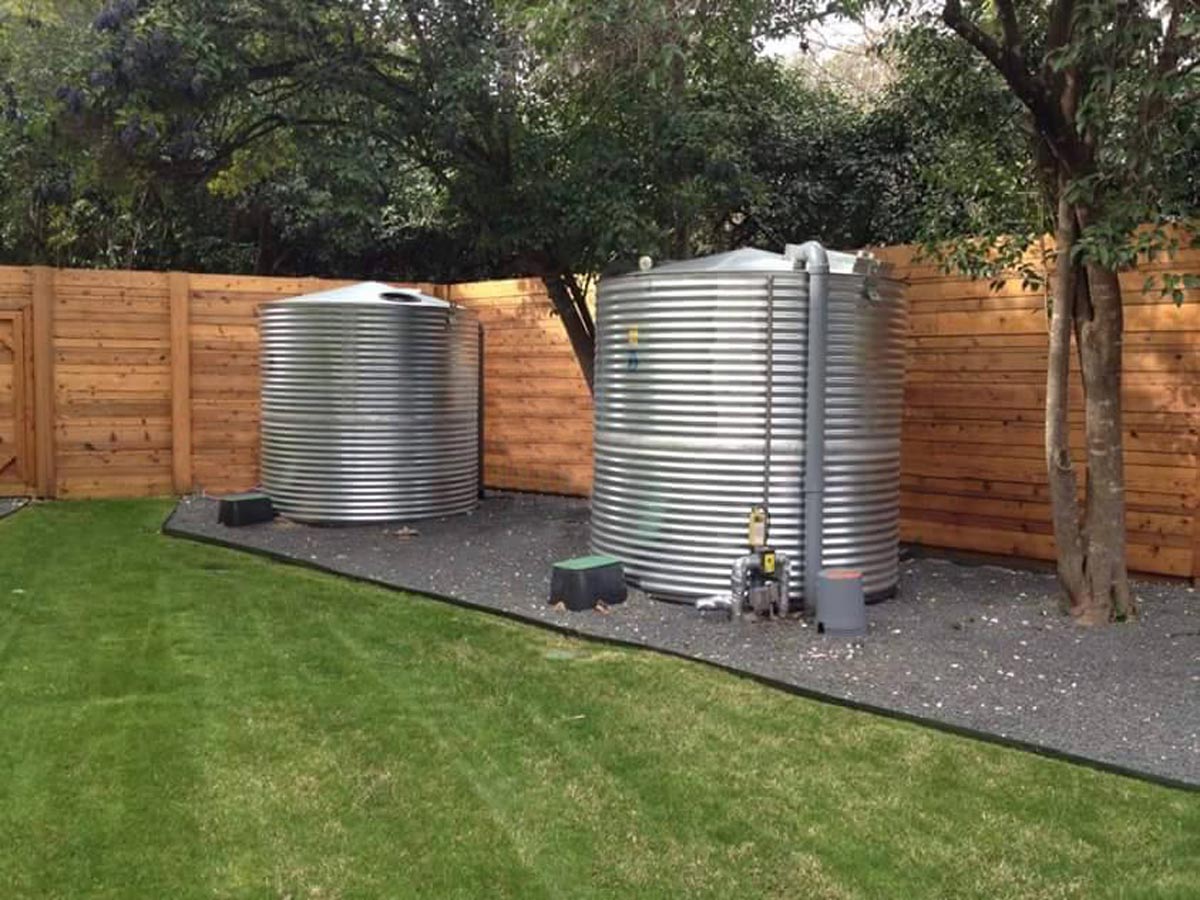 2500 Gallon Metal Rainwater Harvesting Tank from Rain Ranchers - Rain ...